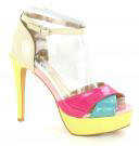 Wholesale spot on fashion high heels platform sandals, 0112, GY footwear wholesaler, 十五.九九