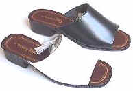 retail Leather mule sandals, GY footwear retailer