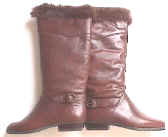 retail Leather knee length Boot