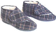 retail fur lined slippers, velcro slippers, GY footwear