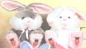 Soft toys,bunny rabbits