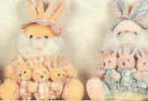Soft toys, bunny rabbits