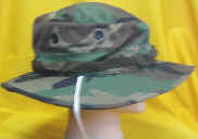 Camouflage hats, army type hats