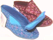 Wholesale machine washable slippers, sanitized slippers, Velcro fastening bootees, BERYL, 228-0108, 0210 www.gyfootwear.co.uk wholesaler, 八.五玫